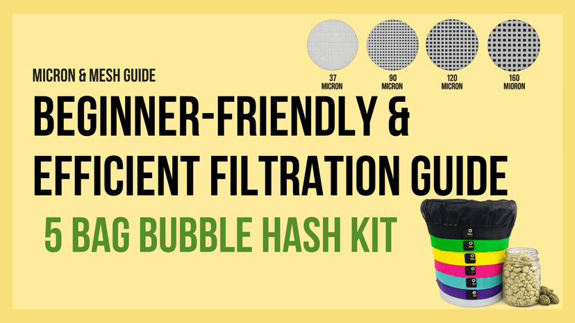 5 Bag Bubble Hash Kit: The Ideal Filtration Setup for Beginners and Efficient Processing