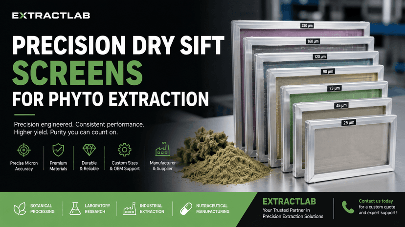 Precision Dry Sift Screens for Phyto Extraction: Improve Purity, Yield, and Process Consistency