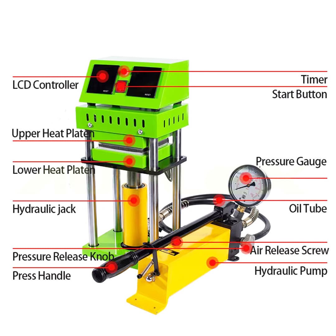 1701 MANUAL HYDRAULIC ROSIN MACHINE thumbnail 3