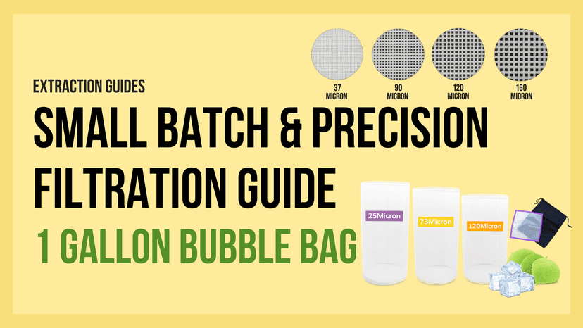 1 Gallon Bubble Bag Set: Compact Filtration Solution for Small Batches and Precision Work