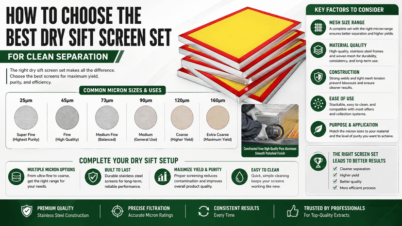 How to Choose the Best Dry Sift Screen Set for Clean Separation: The 2026 Professional Guide