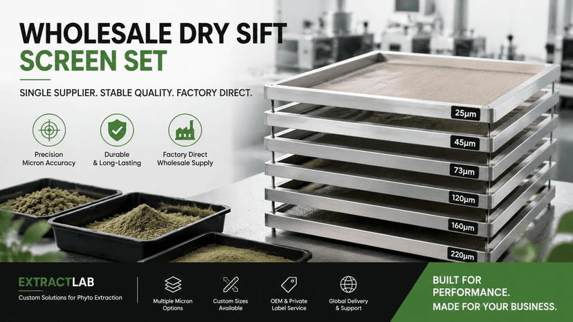 Wholesale Dry Sift Screen Set Single Supplier: Factory-Direct Solutions for Industrial Extraction